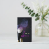 make-up artiest, cosmetoloog, schoonheid, salon visitekaartje (Staand voorkant)