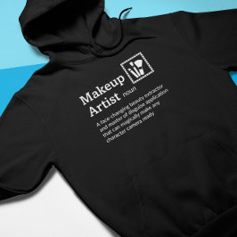 Make-up artiest definitie donkere modus - Film Cre Hoodie