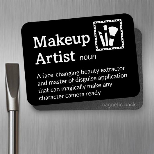 Make-up artiest definitie - Film Crew 3" x 4" Flex Magneet