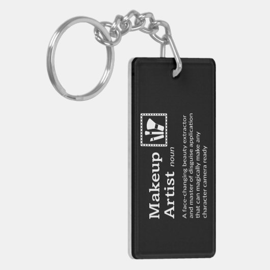 Make-up artiest definitie - Grappige MUA Sleutelhanger (Voorkant Links)