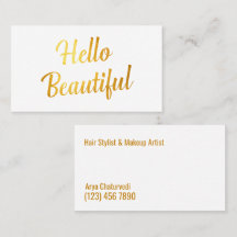 Make-up Artiest Eenvoudig Gouden