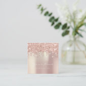 Make-up Artiest Event Planner Glitter Spark Pearl Vierkante Visitekaartje (Staand voorkant)