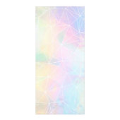 make - up artiest faux holografisch geometrisch reclamekaart (Achterkant)