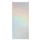Make-up artiest Faux Rainbow Glitter prijslijst Reclamekaart (Achterkant)