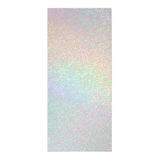 Make-up artiest Faux Rainbow Glitter prijslijst Reclamekaart (Achterkant)
