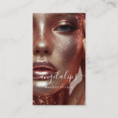 Make-up Artiest Foto lippen lippenstift glans Visitekaartje (Voorkant)