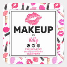 Make-up artiest gepersonaliseerde contactgegevens