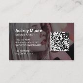 Make-up Artiest Girly Design Visitekaartje (Voorkant)