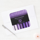 Make-up artiest Glam Violet Oogschaduw Sticker (Envelop)