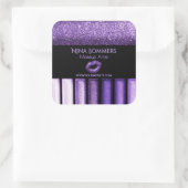 Make-up artiest Glam Violet Oogschaduw Sticker (Tas)
