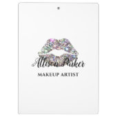 MAKE-UP ARTIEST Glitter Logo Kiss Klembord (Achterkant)