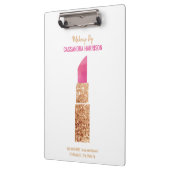 Make-up Artiest Gouden Sequin Waterverf Beauty Klembord (Links)