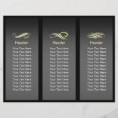 Make-up Artiest Haar Stylist Modern Zwart Wit Goud (Achterkant)