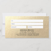 Make-up Artiest Haar Stylist Modern Zwart Wit Goud (Achterkant)