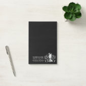 Make-up Artiest Haar Stylist Modern Zwart Wit Goud Post-it® Notes (Kantoor)