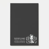 Make-up Artiest Haar Stylist Modern Zwart Wit Goud Post-it® Notes (Voorkant)