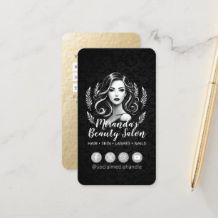 Make-up Artiest Haar Stylist Schoonheidssalon Lash Afsprakenkaartje