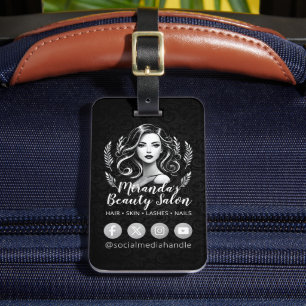 Make-up Artiest Haar Stylist Schoonheidssalon Lash Bagagelabel