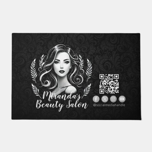 Make-up Artiest Haar Stylist Schoonheidssalon Lash Deurmat (Voorkant)