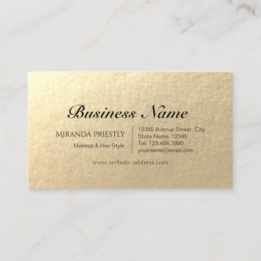 Make-up Artiest Haar Stylist Schoonheidssalon Lash Klantenkaartje (Achterkant)