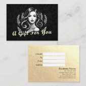 Make-up Artiest Haar Stylist Schoonheidssalon Lash Kortingskaartje (Voorkant / Achterkant)