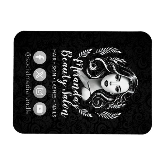 Make-up Artiest Haar Stylist Schoonheidssalon Lash Magneet (Horizontaal)