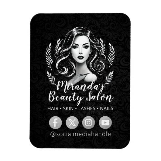 Make-up Artiest Haar Stylist Schoonheidssalon Lash Magneet (Verticaal)