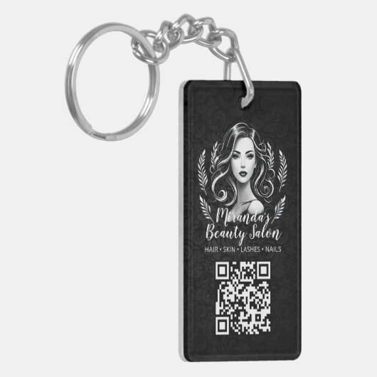 Make-up Artiest Haar Stylist Schoonheidssalon Lash Sleutelhanger (Voorkant Links)