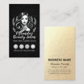 Make-up Artiest Haar Stylist Schoonheidssalon Lash Visitekaartje (Voorkant / Achterkant)