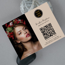 Make-up Artiest Kapper Zakelijk Logo QR Code Flyer