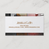 Make-up artiest, kosmetologie, schoonheidsmiddel V Visitekaartje (Achterkant)