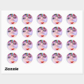 Make-up Artiest Lash Extension Drips Prinses Ronde Sticker (Vel)