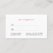 Make-up Artiest Lashes Brows Wit Afspraakkaart Afsprakenkaartje (Achterkant)