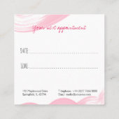 Make-up Artiest Lashes Brows Wit Afspraakkaart Afsprakenkaartje (Achterkant)