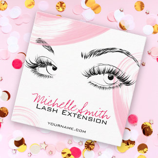 Make-up Artiest Lashes Brows Wit Afspraakkaart Afsprakenkaartje