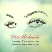 Make-up Artiest Lashes Brows Zwart en Wit Eenvoudi Raamsticker (Vel 3)