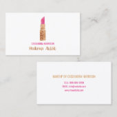 Make-up artiest lippenstift Waterverf Sequin Elega Visitekaartje (Voorkant / Achterkant)