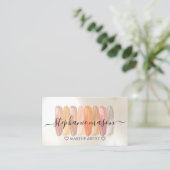Make-up Artiest Make-up Shades Moderne Cream Kleur Visitekaartje (Staand voorkant)