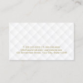 Make-up Artiest Modern Goud Script Luxe Visitekaartje (Achterkant)