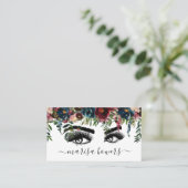 Make-up artiest Mooi Oog Schoonheid Bourgondië Blo Visitekaartje (Staand voorkant)