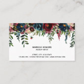 Make-up artiest Mooi Oog Schoonheid Bourgondië Blo Visitekaartje (Achterkant)