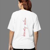 Make-up artiest naam lippenstift kleuren stalen t-shirt