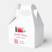 Make-up artiest naam website e-mail telefoon toevo bedankdoosjes (Voorkant Zijde)