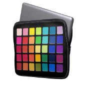 Make-up Artiest Oogschaduw Pallete Rainbow Grid Laptop Sleeve (Voorkant Links)