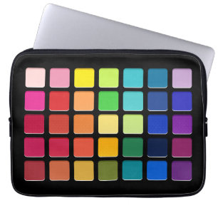 Make-up Artiest Oogschaduw Pallete Rainbow Grid Laptop Sleeve
