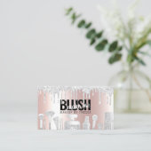 Make-up Artiest Platinum Glitter Drips Metallic Pi Visitekaartje (Staand voorkant)