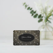 Make-up Artiest Platinum Gold Glitter Lichtgevende Visitekaartje (Staand voorkant)