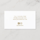 Make-up Artiest Red Lips Gold Label Beauty Salon (Achterkant)