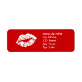 Make Up Artiest Retouradres Labels Lippen (Voorkant)