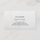 Make-up artiest rode lippen goud glitter loyalitei klantenkaartje (Achterkant)